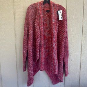 B. Boutique by Evergreen Convertible Knit Cardigan Sweater Size S/M Women NWT